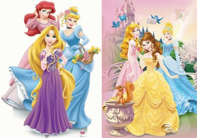 Ariel Rapunzel Cinderella Aurora Belle