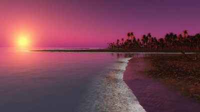 Pink Beach jigsaw puzzle