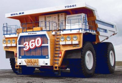 פאזל של CamiÃ³n Belaz 75601, cap. 240 Ton, Bielorrusia