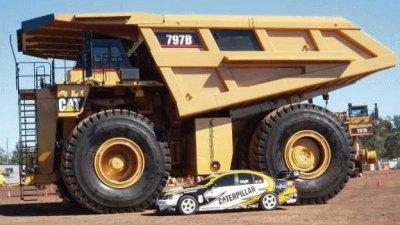 פאזל של CamiÃ³n Caterpillar 797B, cap. 345 Ton, USA