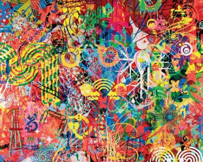 psychedelic art jigsaw puzzle