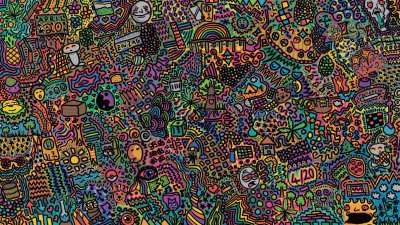 פאזל של psychedelic doodles