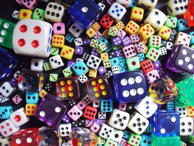 Dice jigsaw puzzle