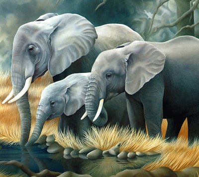 Arte Digital , Elefantes .jpg jigsaw puzzle