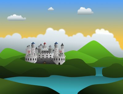 Castillo-  Dibujo,  Colinas.png jigsaw puzzle