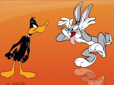 פאזל של Pato y Bugs Bunny