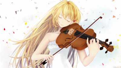 violin anime chica