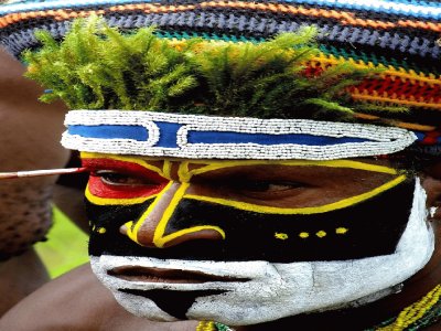 Papua- Retrato, Africa.