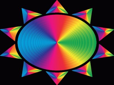 Sol -geomÃ©trica arte.
