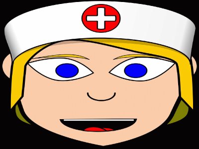 Enfermera- Cara-Clip art jigsaw puzzle