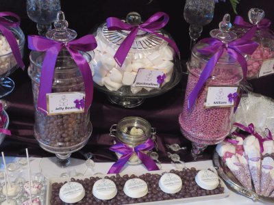 Candy Buffet Table with Pretty Ribbons jigsaw puzzle
