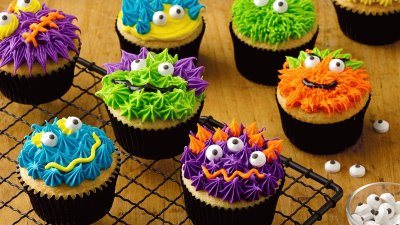 פאזל של Scary Monster Cupcakes