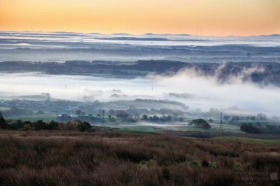 misty landscape