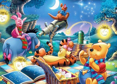 Winnie Pohh y sus amigos picnic jigsaw puzzle