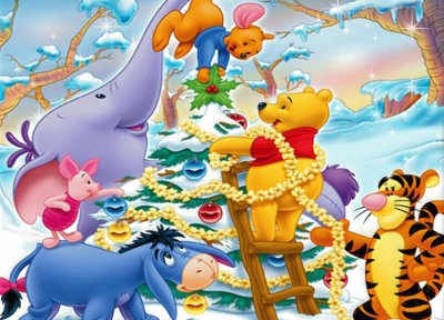 פאזל של Winnie Pooh y sus amigos