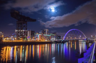 Glasgow river lights
