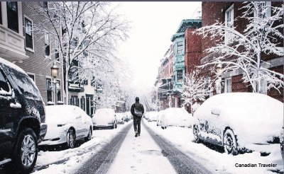 NYC Street in winter