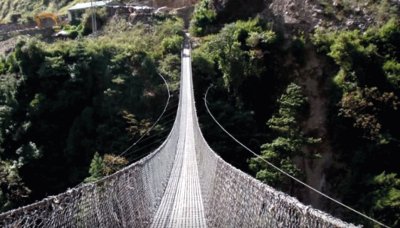 Hanging Bridge of Ghasa Himalayas jigsaw puzzle