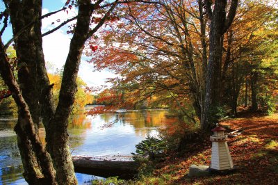 Fall on Nova Scotia river jigsaw puzzle