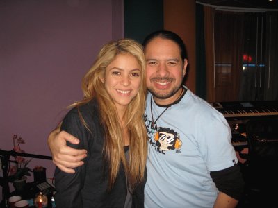 My friend Archie PeÃ±a with Shakira