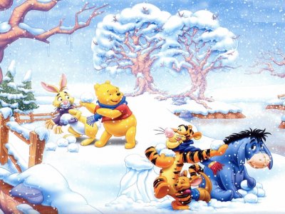 28 WinniePooh en la nieve jigsaw puzzle