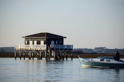 Cabane tchanquÃ©e et pinasse