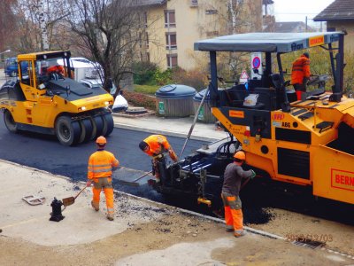 travaux au Castel