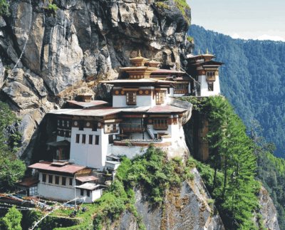 Houses on mountain escarpment jigsaw puzzle