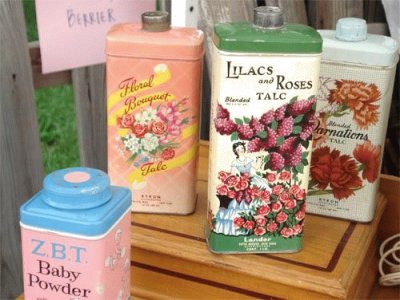 Vintage Talc Tins