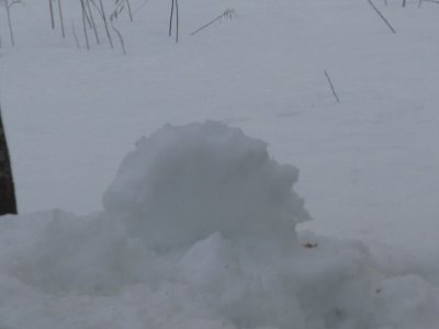 Looks like snowman taking a rest - profile shot jigsaw puzzle