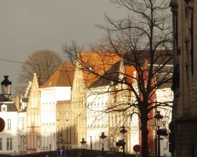 Bruges Belgique ciel gris