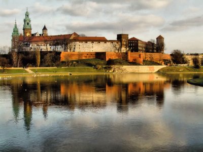 Wavel bords de la Vistule Cracovie Pologne jigsaw puzzle