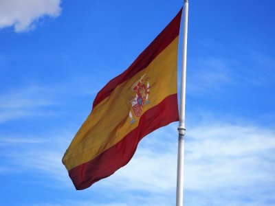 פאזל של Bandera de EspaÃ±a en Madrid.