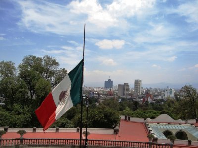 Bandera mexicana, Ciudad de MÃ©xico.