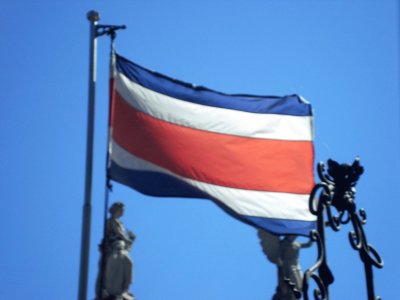 Bandera de Costa Rica.