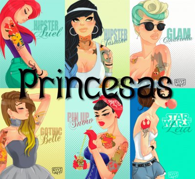 collage princesas modernas jigsaw puzzle