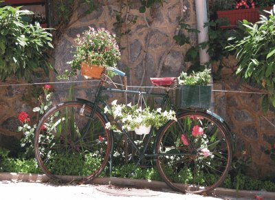 Bicycles with flowers jigsaw puzzle