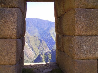 Ventana en Machu Picchu