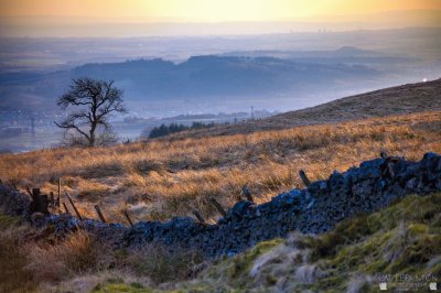 dusk in the hills