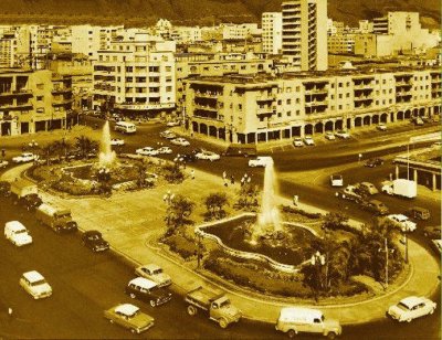 Plaza O  'Leary, vista aÃ©rea, Caracas, AÃ±os 60-70 jigsaw puzzle