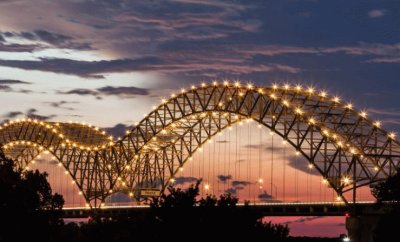DeSoto Bridge at Dusk