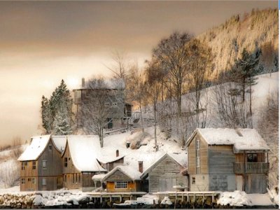 hiver dans le grand nord jigsaw puzzle