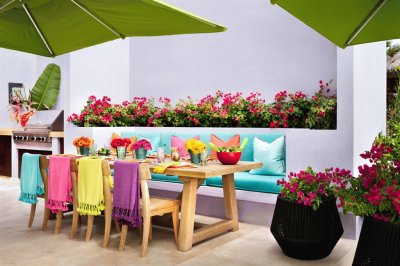 Pretty Terrace Patio-Cabo, Mexico jigsaw puzzle