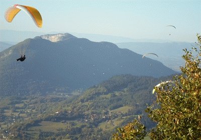 Vol au dessus du lac d 'Annecy