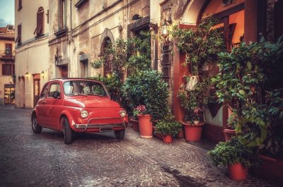 FIAT 500 trattoria jigsaw puzzle