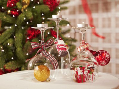 Portavelas navideÃ±o