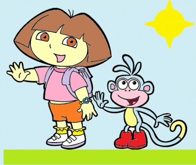 פאזל של Dora y botas