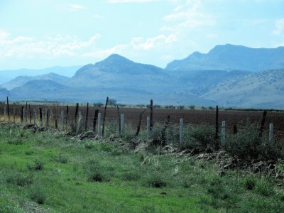 Paisaje rural en Chihuahua.