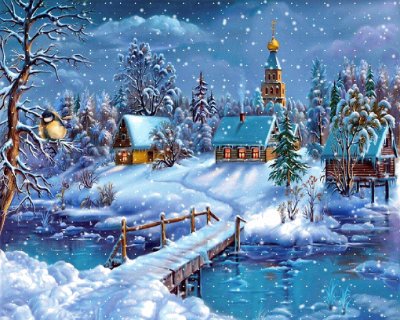 Paisaje de invierno jigsaw puzzle