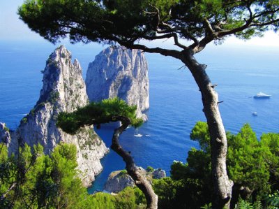 Capri mer faraglioni pin jigsaw puzzle